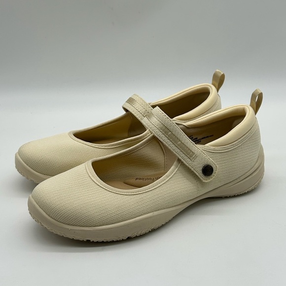 JSPORT Melody Mary Jane Flats Cream US 8.5 | Comfort Lightweight Shoes NWB - Picture 4 of 10